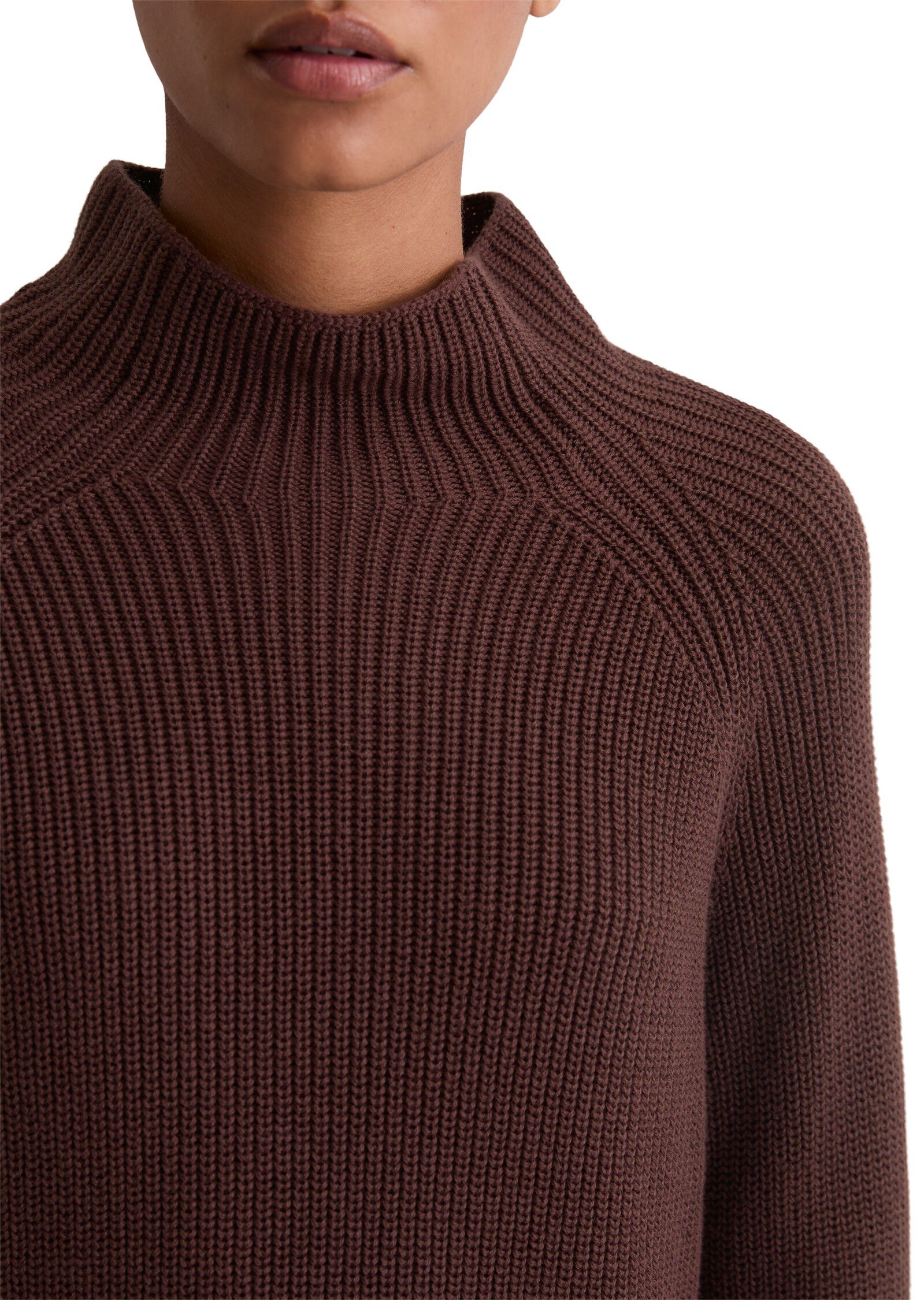 Pullover, longsleeve, stand-up coll