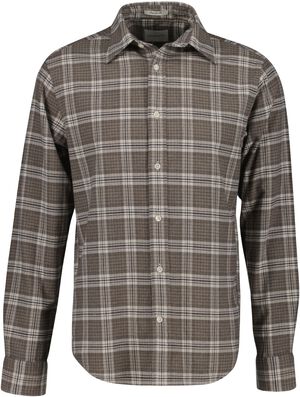 REG FLANNEL MELANGE CHECK SHIRT
