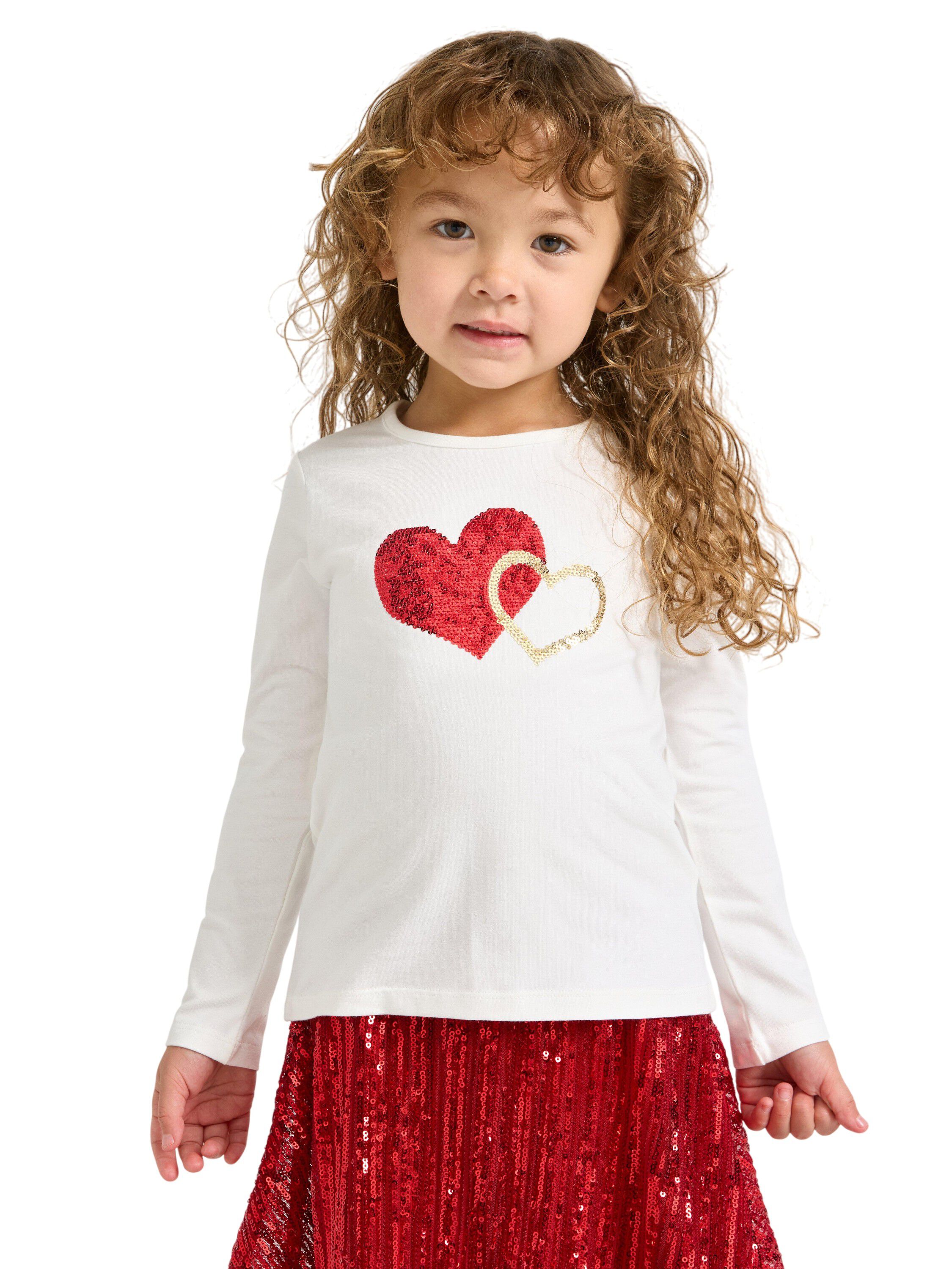 top heart sequins