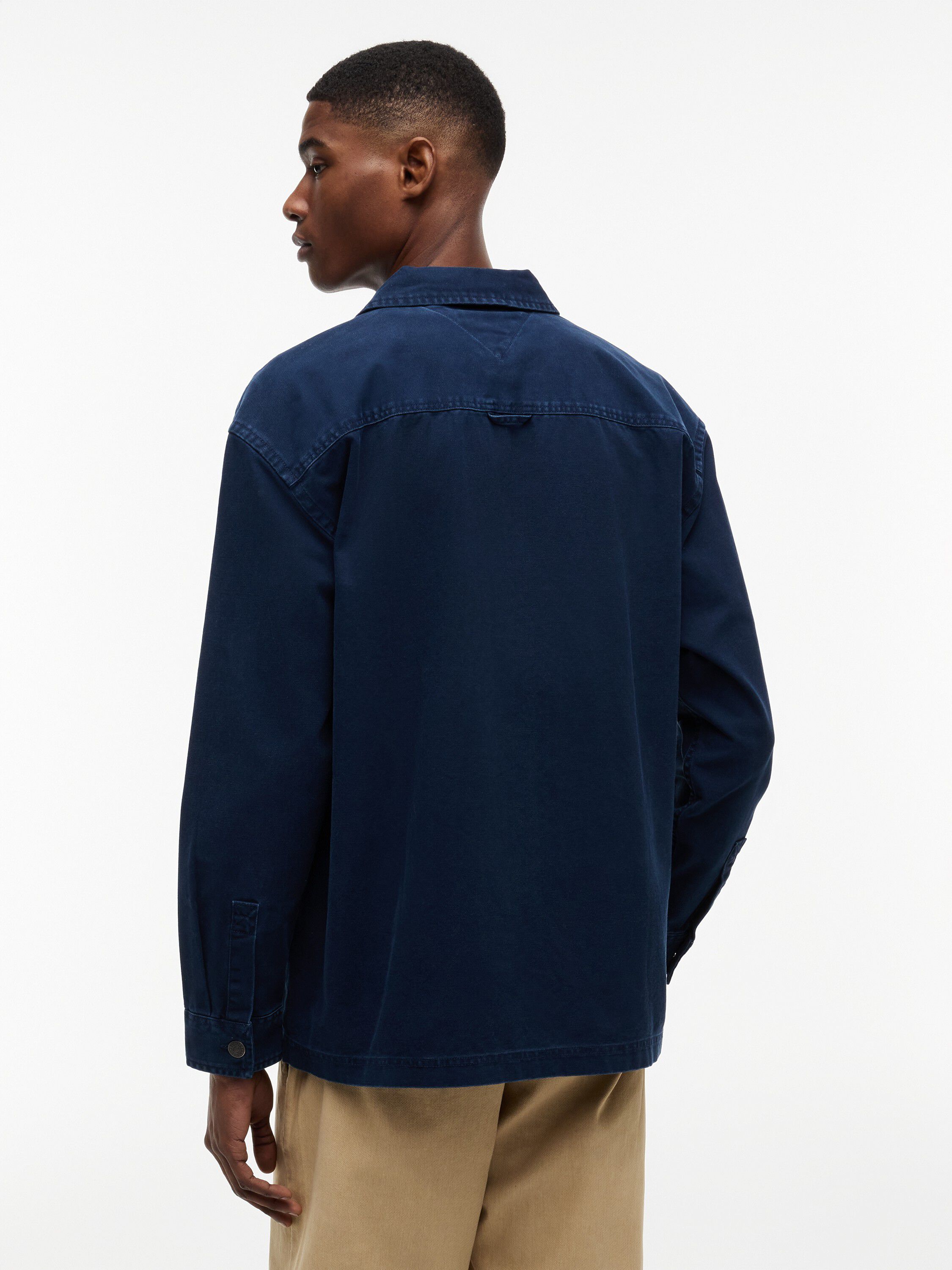 Oversized Fit Patch Pocket Overshirt