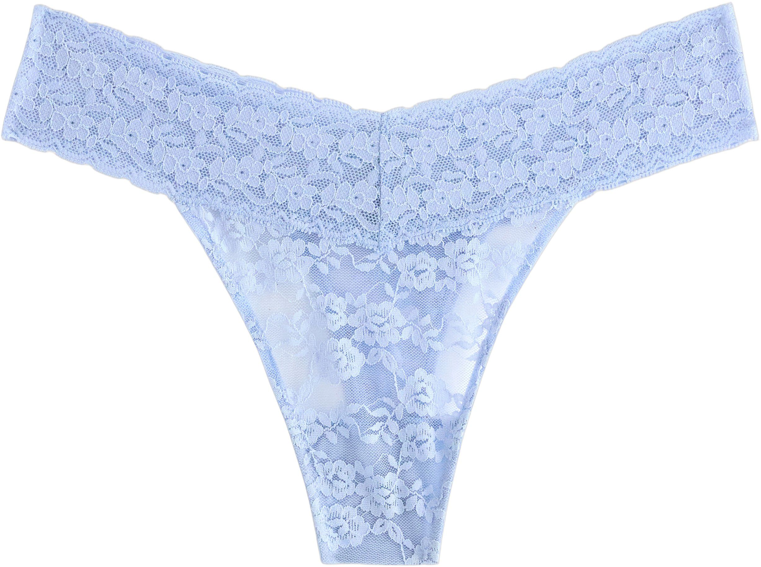 Stringtrosor i mjuk spets med l&aring;g m