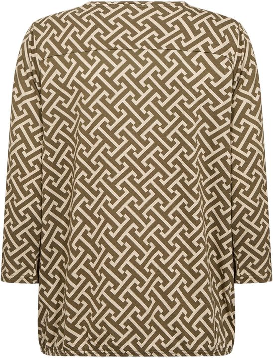 SC-FELICITY AOP 519 Bluse Oliven