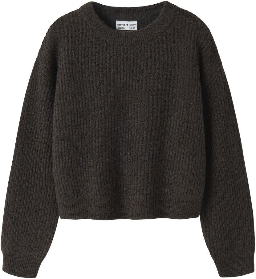 Nkfholly Ls Boxy Short Knit Noos