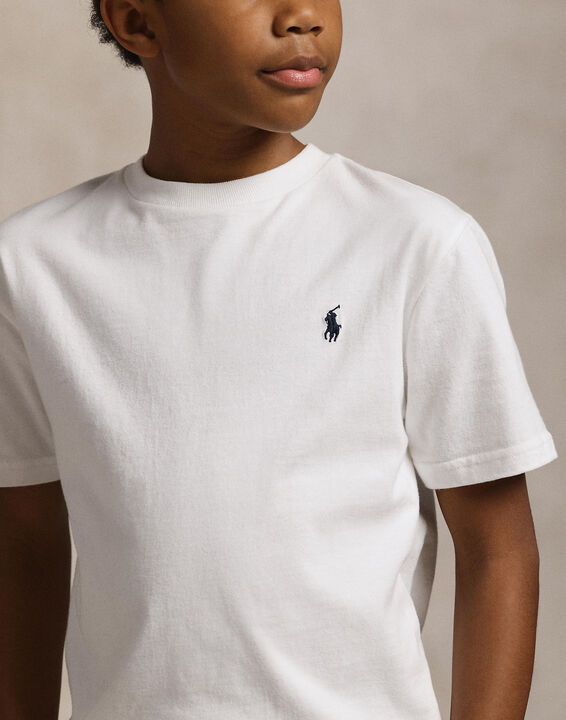 Cotton Jersey Crewneck Tee KIDS