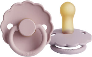 FRIGG Daisy runde sutter i latex 2-pak str. 2 - Baby Pink/Soft Lilac