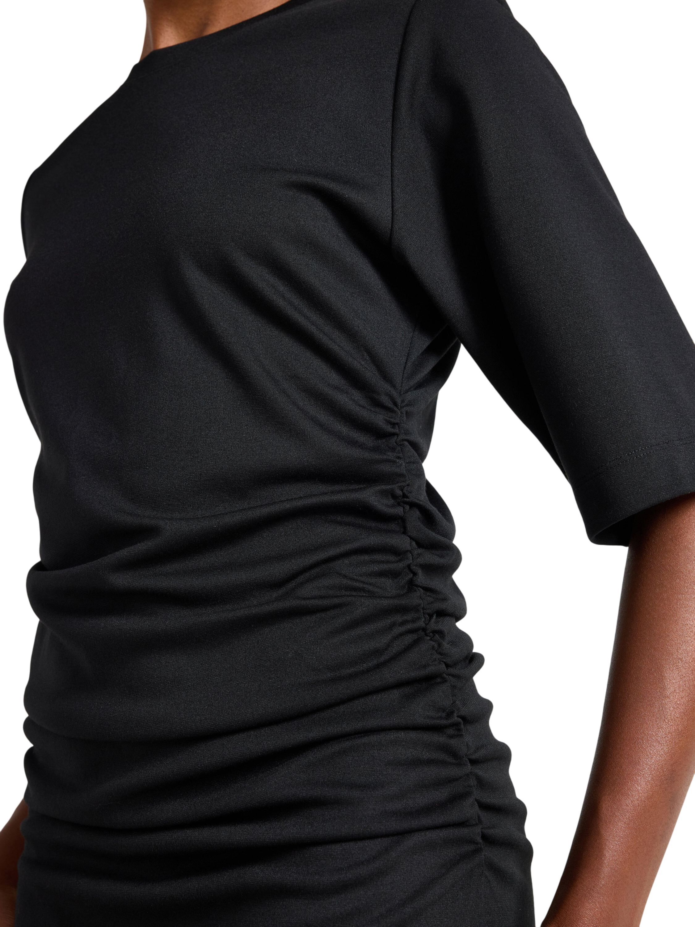 Soft midi dress in jersey with shor