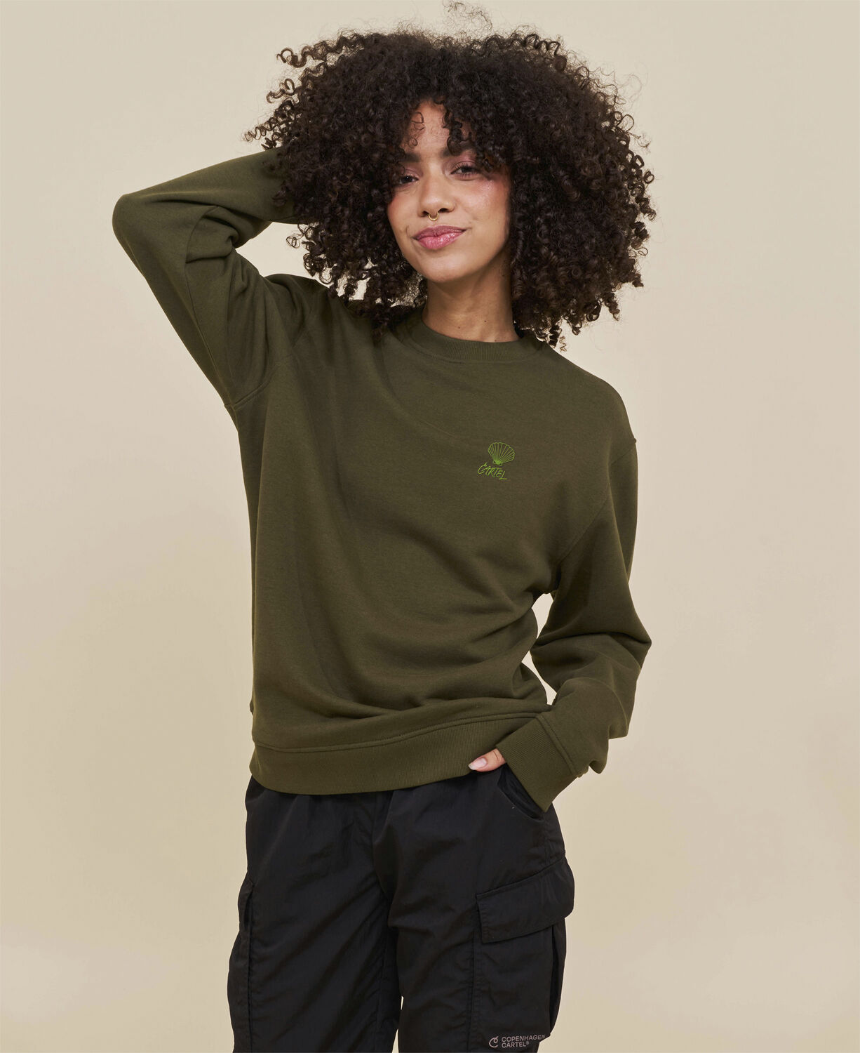 Cartel Scallop Embroidered Crewneck