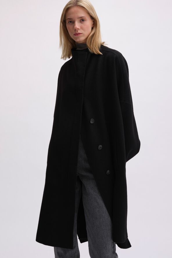DRAPY WOOL COAT