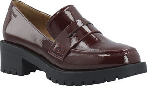BIAPEARL Simple Penny Loafer Patent Aquarius