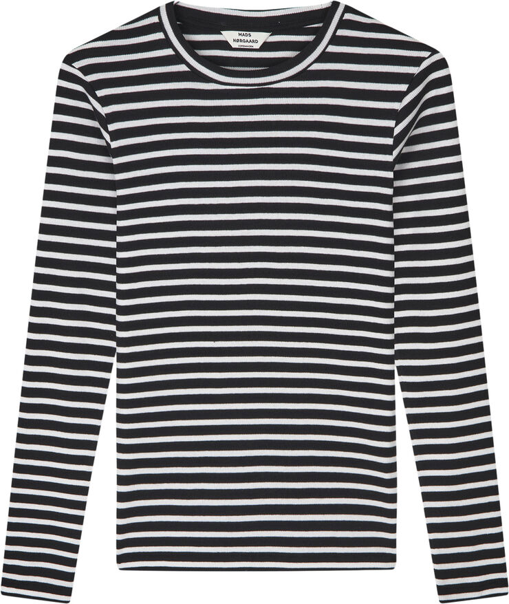 2x2 Cotton Stripe Tuba Tee LS