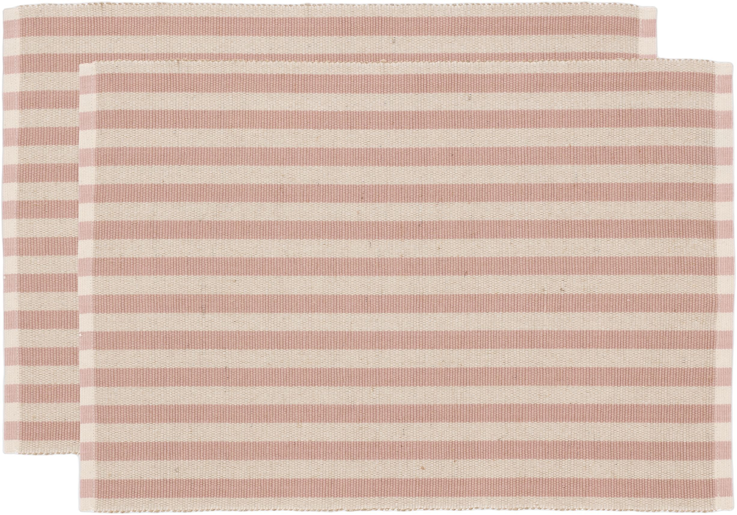 Spisebrikke 33x48 2-pak Statement Stripe Rose