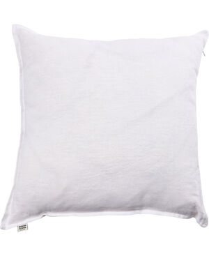 Hør vasket pude White 50x50