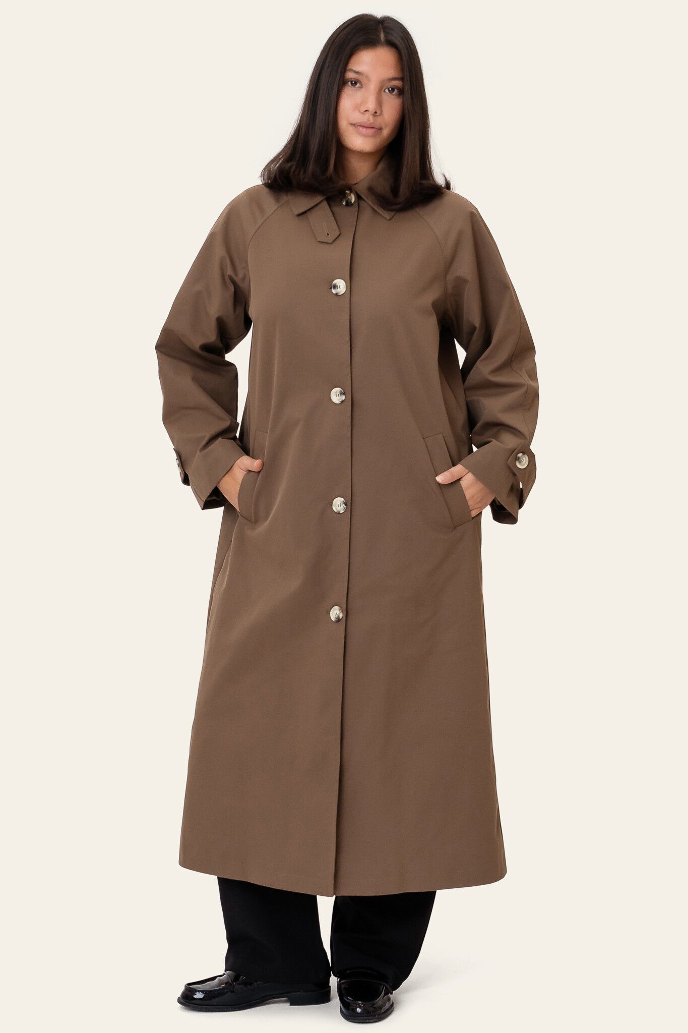 AvaIC Trenchcoat - Dark Brown