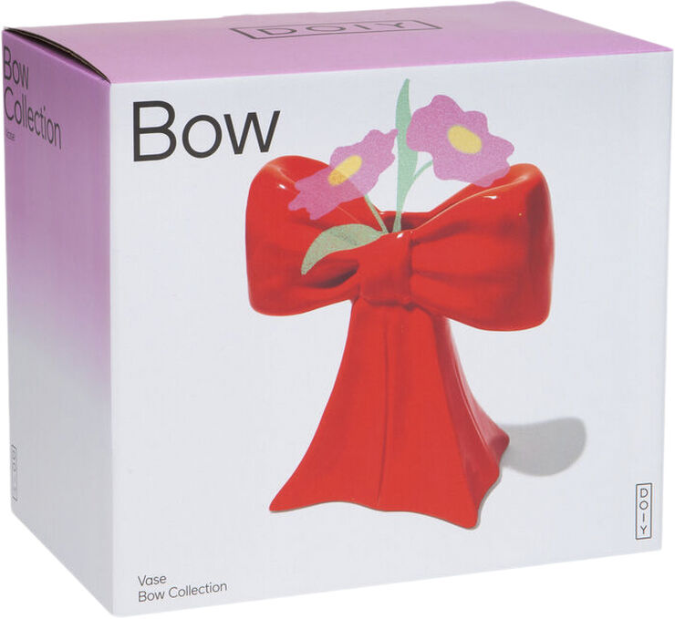 Vase - Bow - Red