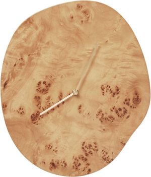 Melt Wall Clock - Natural Burl