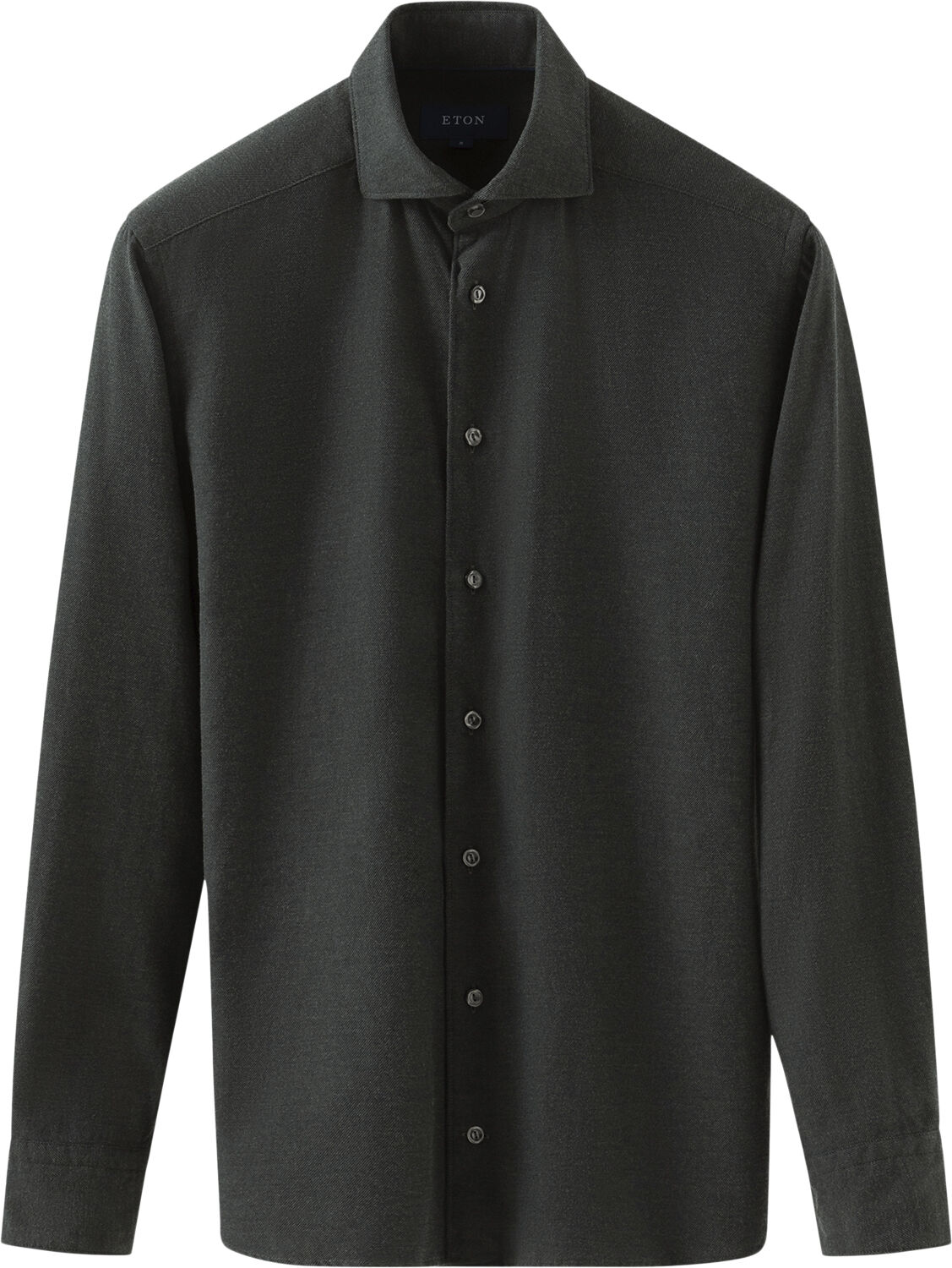 Slim Fit Dark Green Flannel Shirt