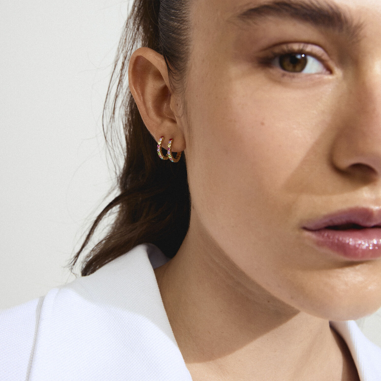 KLEOPRATRA hoop earrings gold-plated