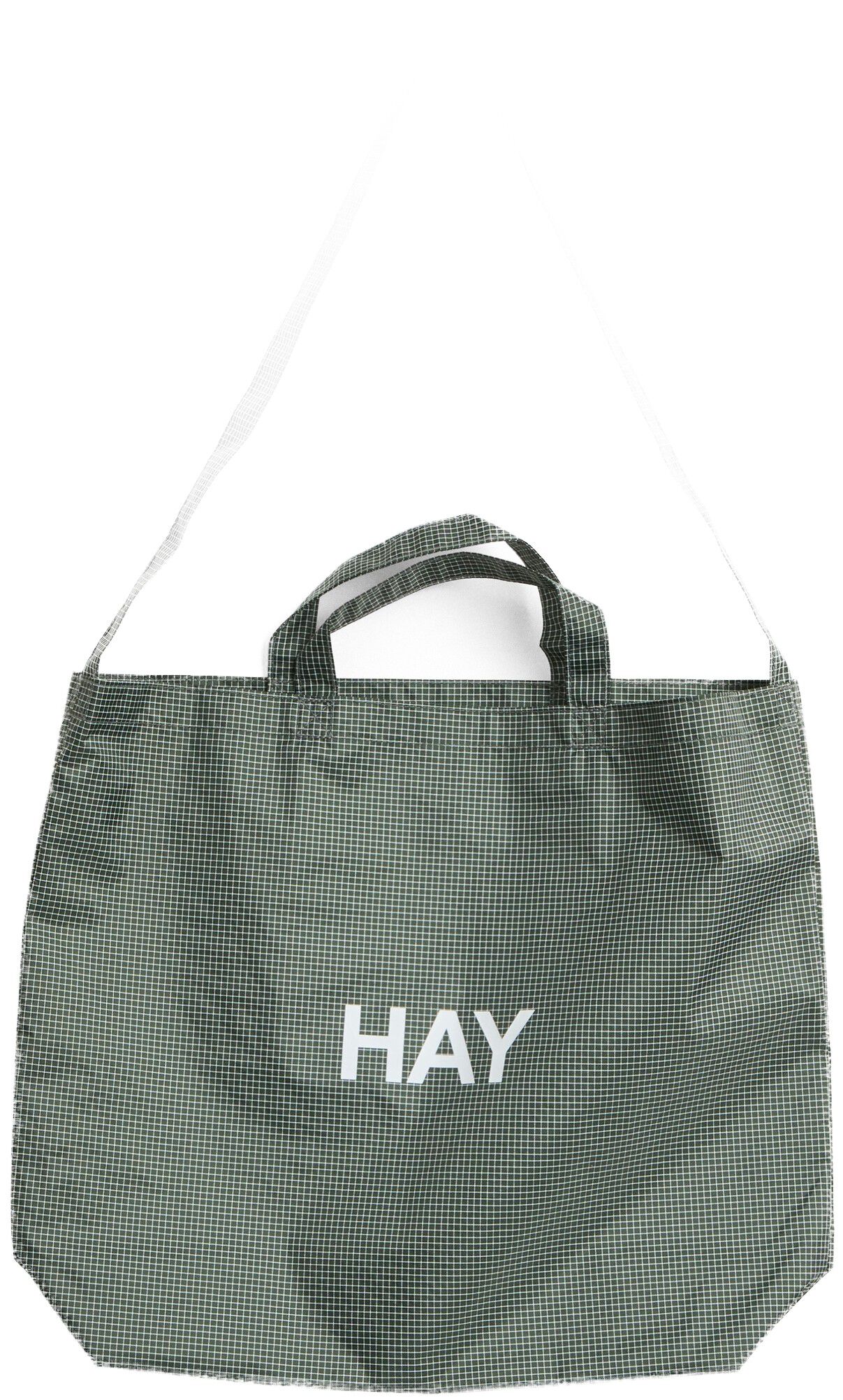 Grid Crossover Bag-Medium-Dark gree