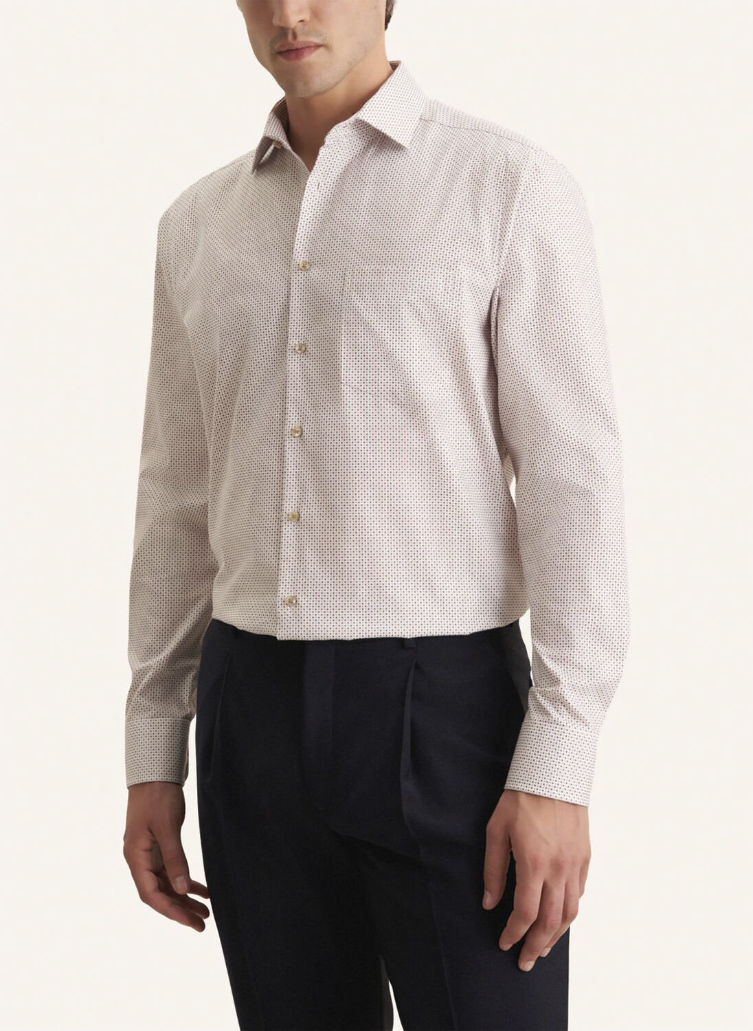 Business Shirt Regular Long sleeve Kent-Collar Print