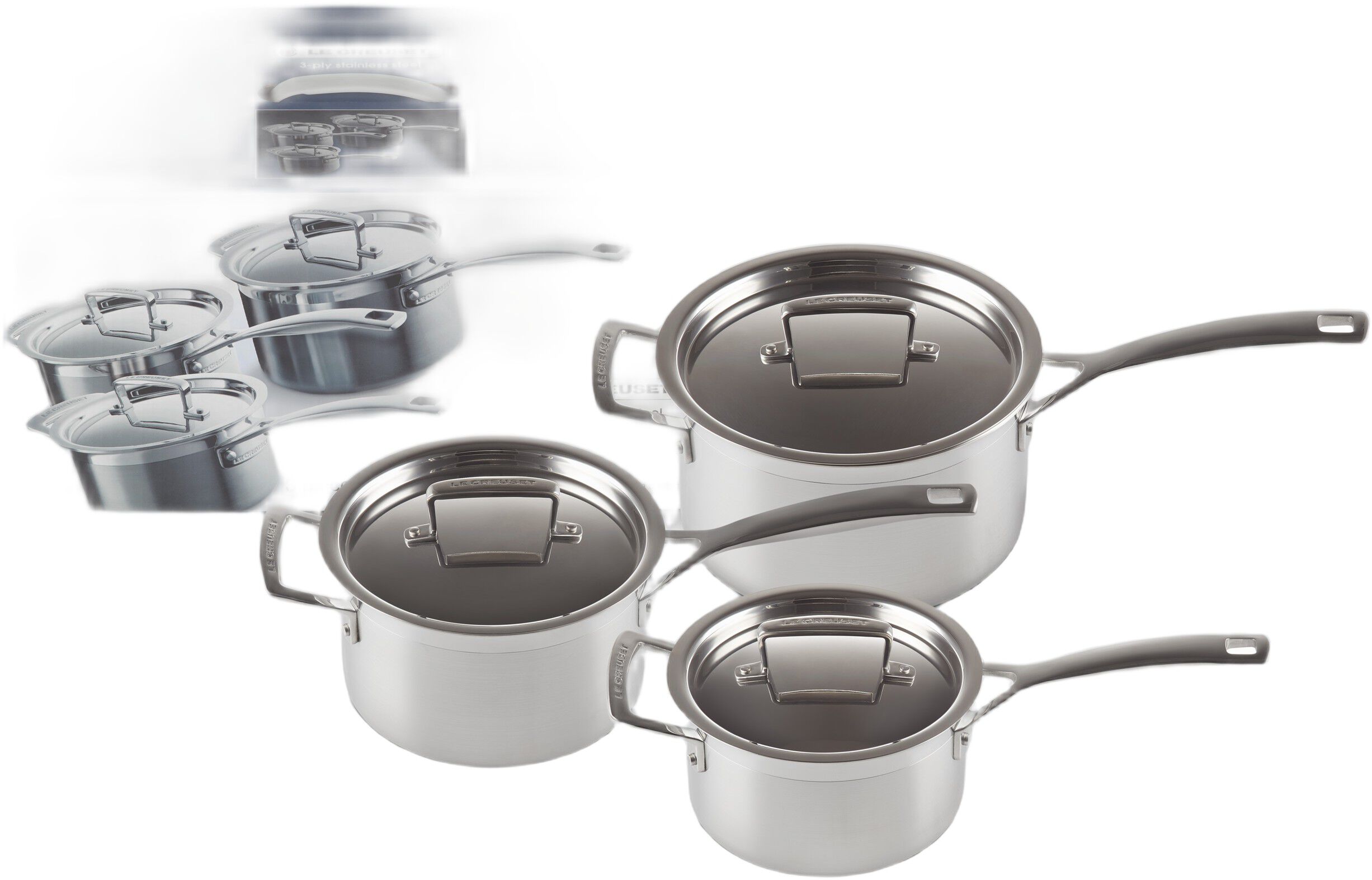 3Ply CL Kasserolles&aelig;t m/ 3 stk