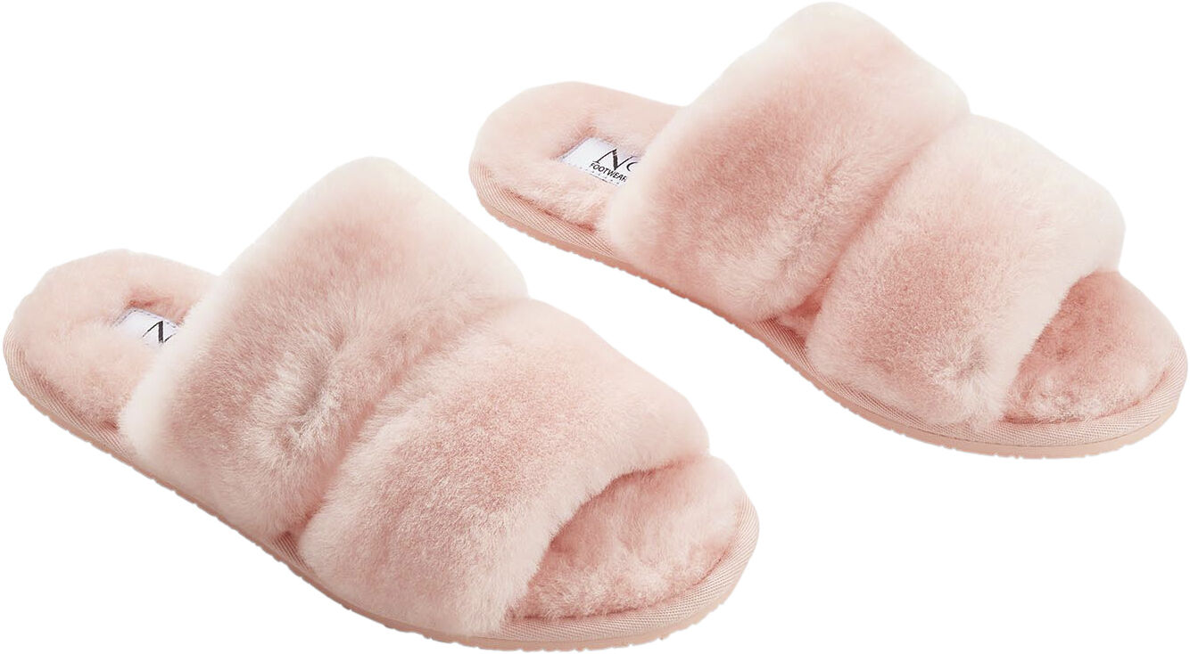 Slippers of 100% New Zealand Sheepskin, Pink