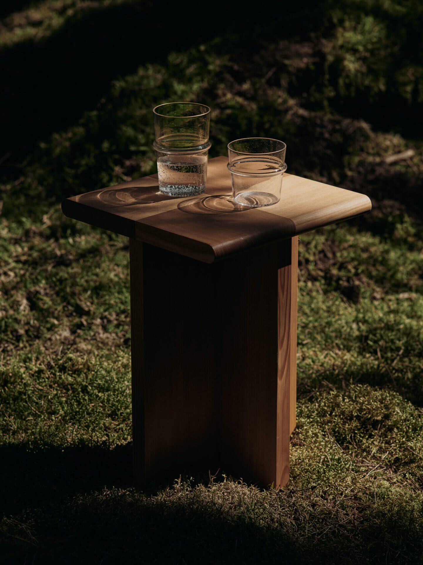 Boya Tall Glasses - Set of 2 - Clear with bubbles