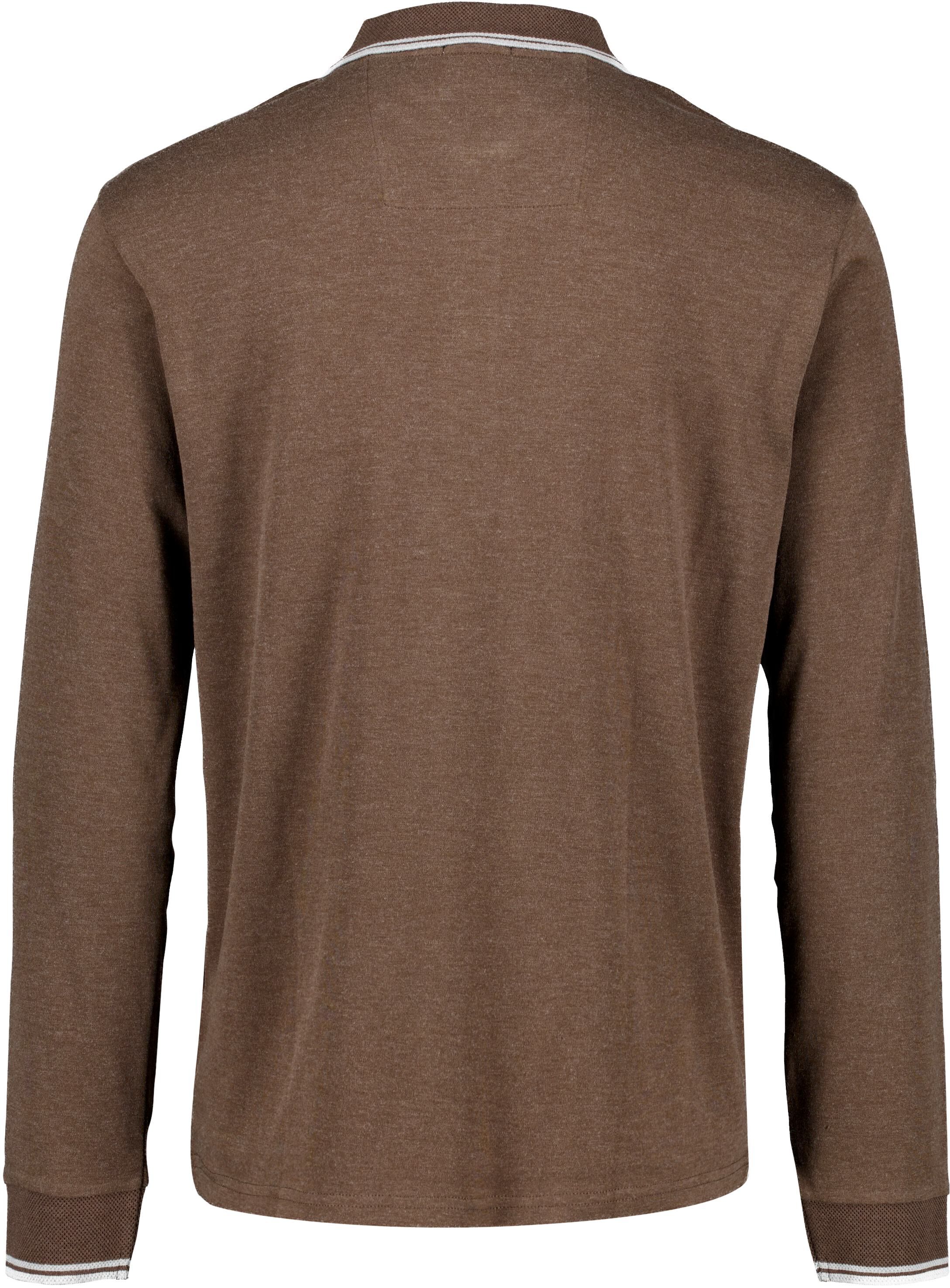 Cashmere touch polo L/S