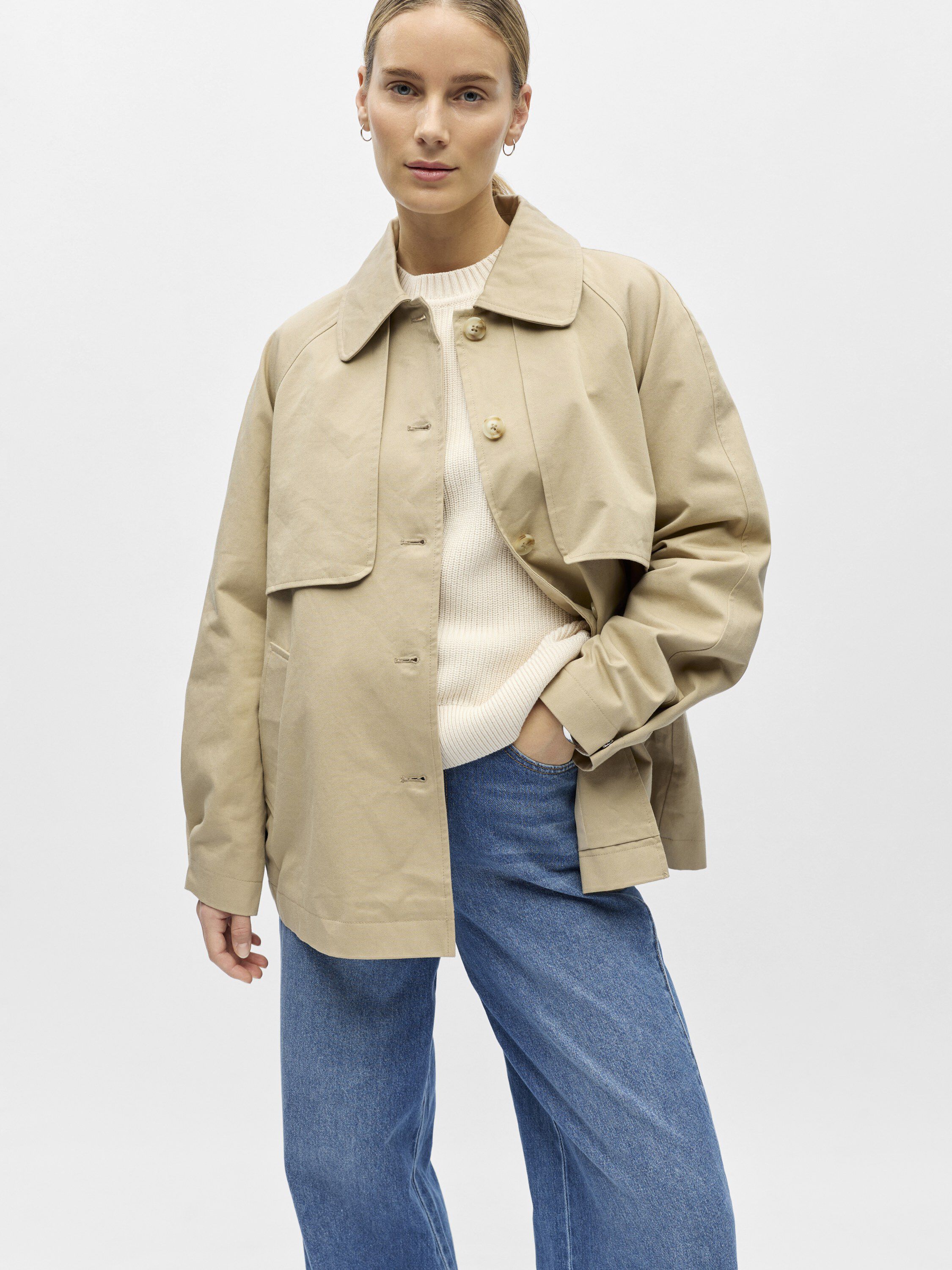 Objpaula Re L/S Trench Jacket Noos