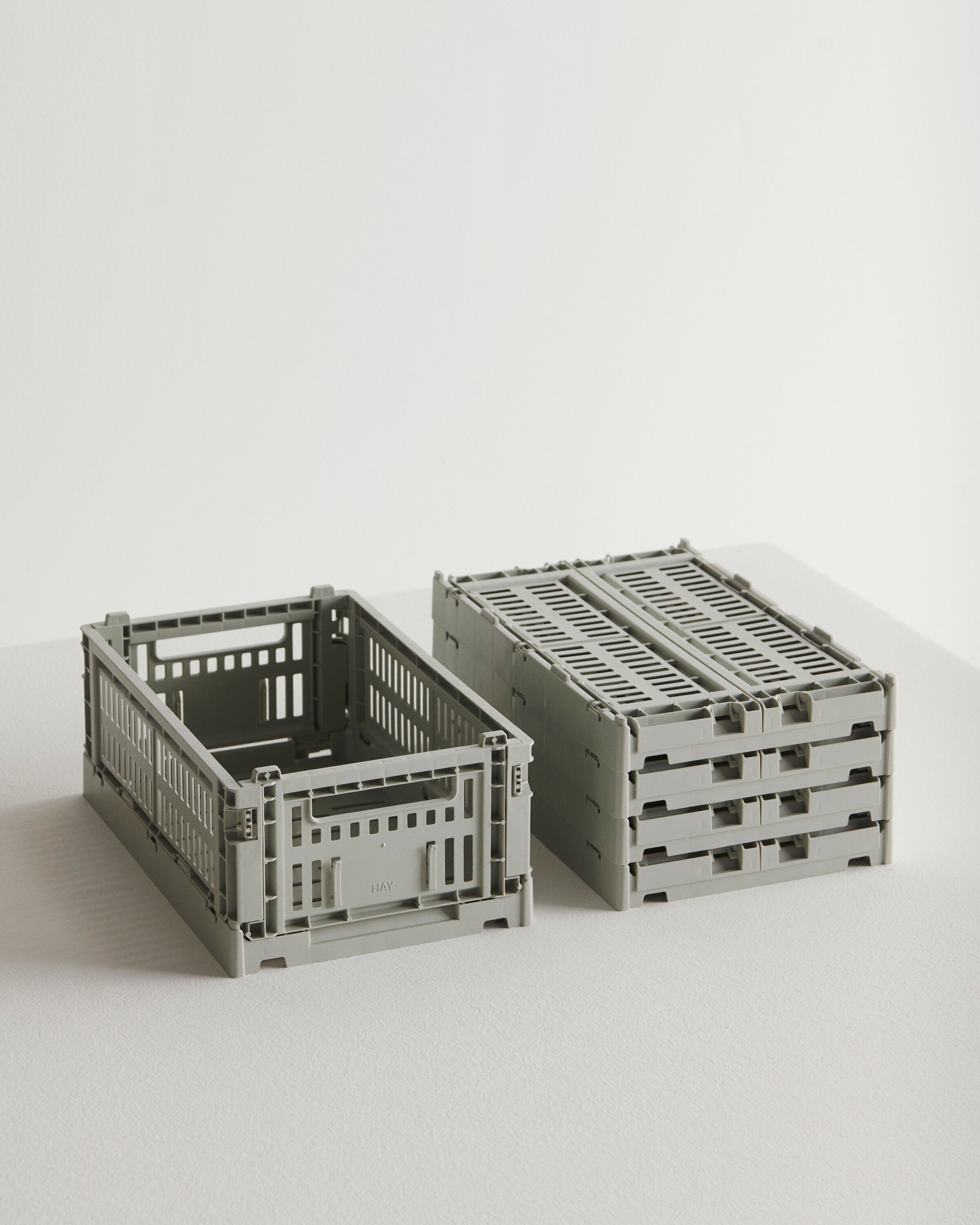 HAY Colour Crate-Small-Grey