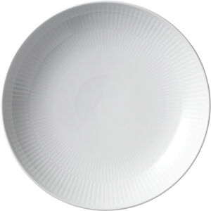 HVID RIFLET MODERNE TALLERKEN 20 CM