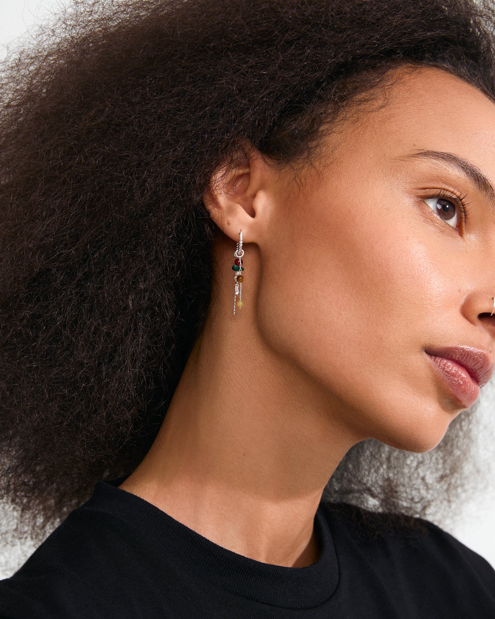 THALEN earrings silver-plated/multi