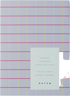 UMA Flat Lay Notebook - Small, Lavender Check