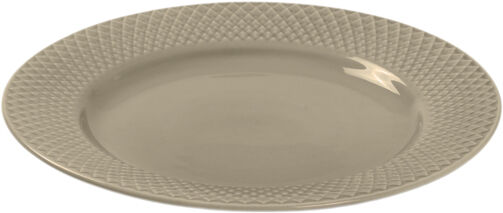 Rhombe Earth Frokosttallerken &Oslash;23 cm clay