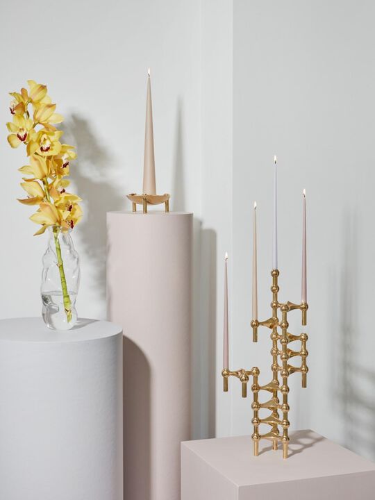 STOFF Nagel® lysestage messing