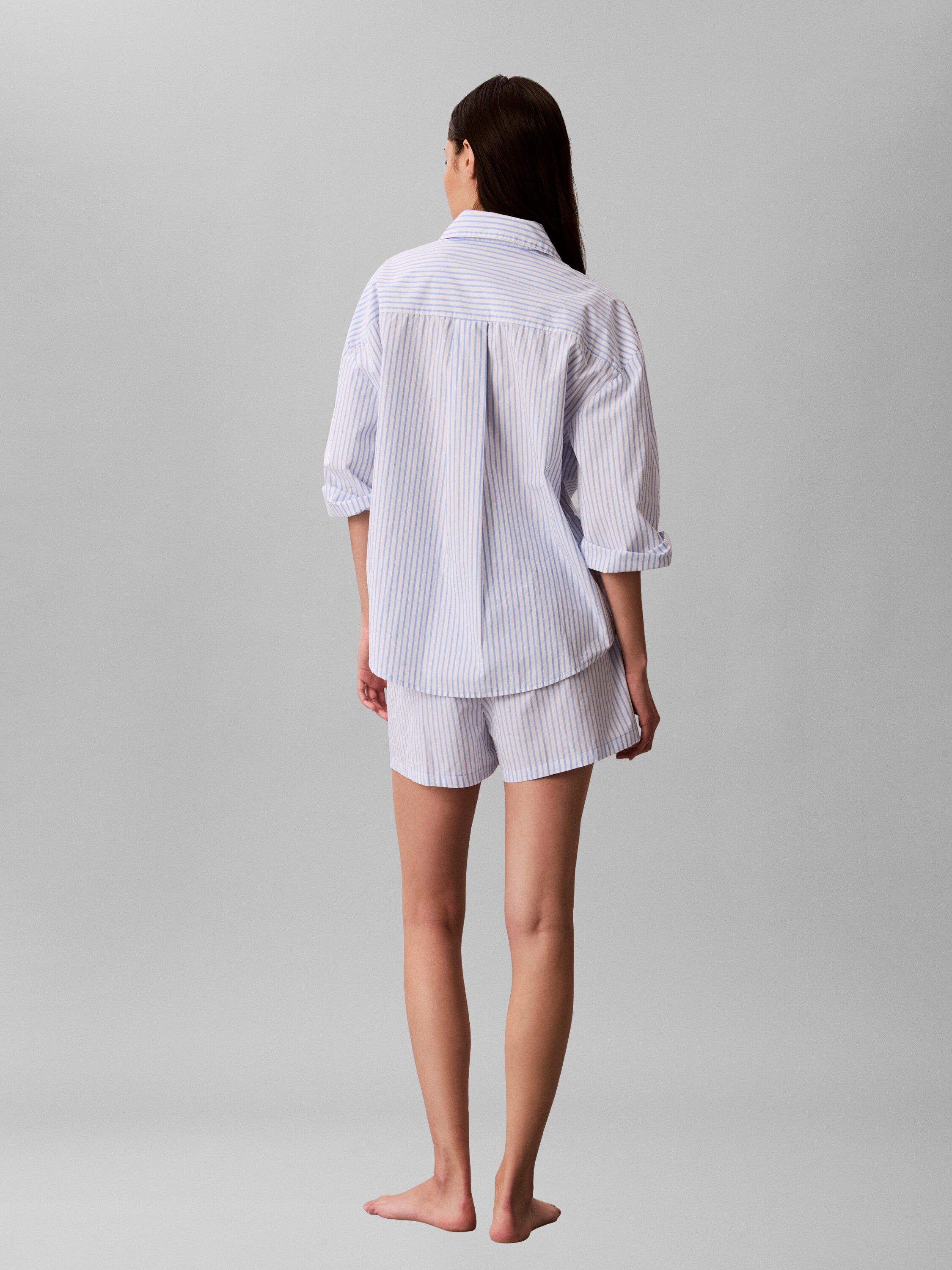 Logo Patch Poplin Shorts