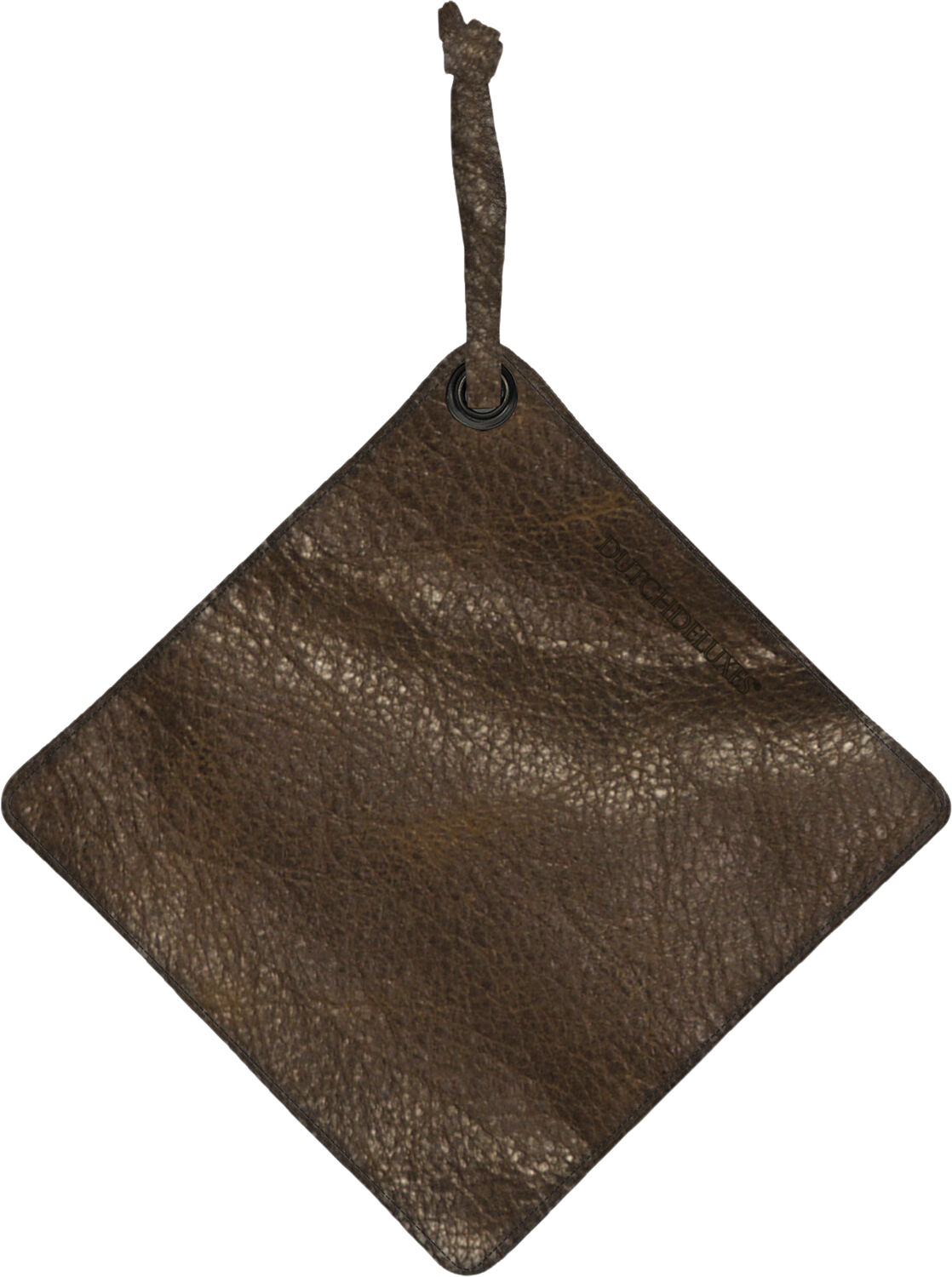 Pot Holder, Vintage Brown Leather, with smart insert