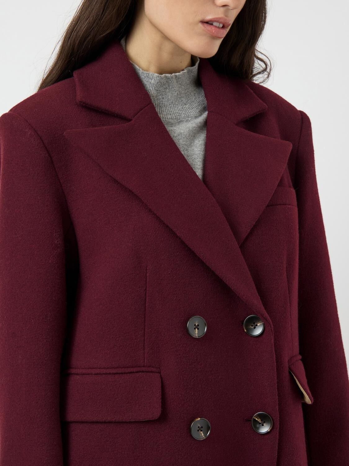 Yasroyla Ls Wool Blend Long Coat S. Noos