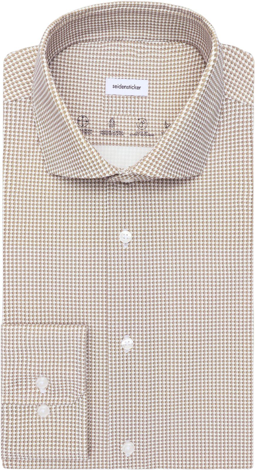 Performance shirt Slim 1/1 Kent-Collar Print