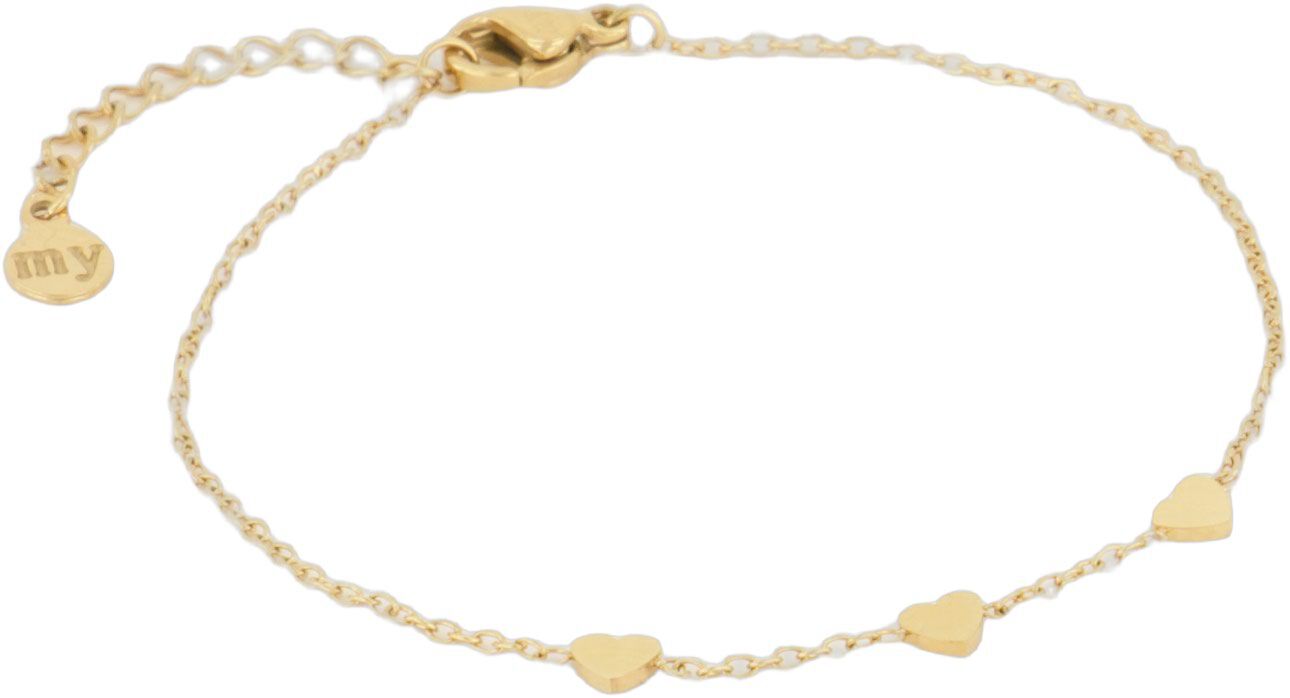 Bracelet with three hearts graduation