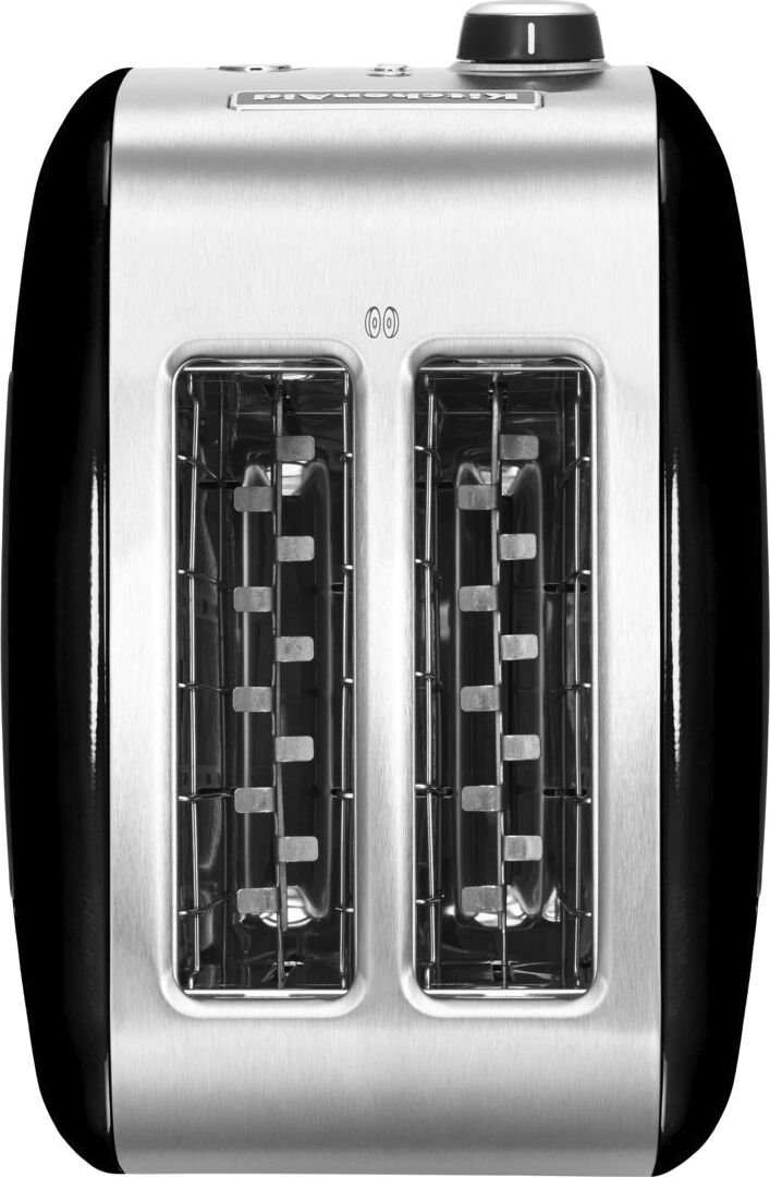 Br&oslash;drister 2-skiver sort L18,4cm B28,6cm H21cm