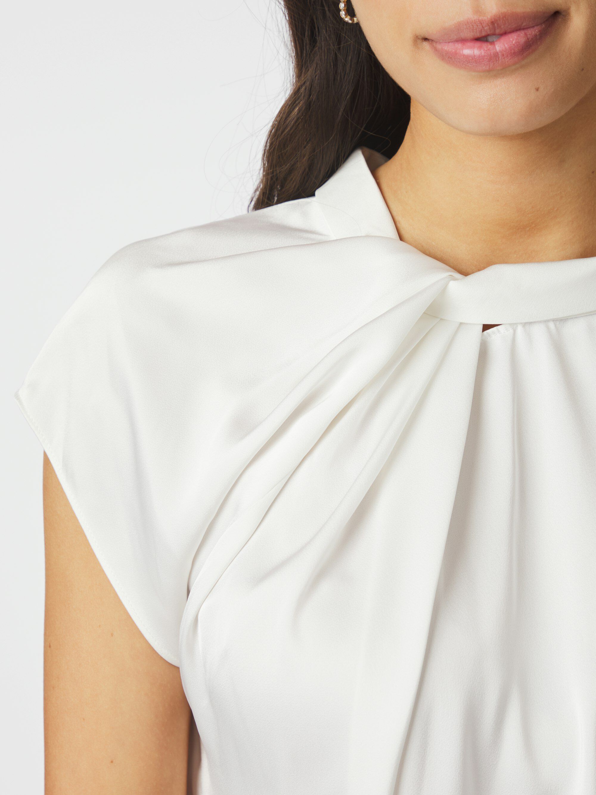 Fleur Drapy Satin Blouse