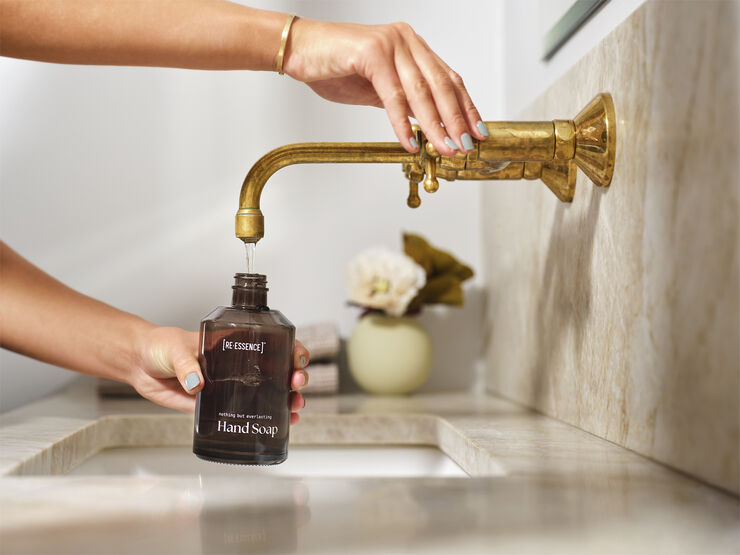 GENANVENDELIGE GLAS DISPENSER TIL HÅNDSÆBE