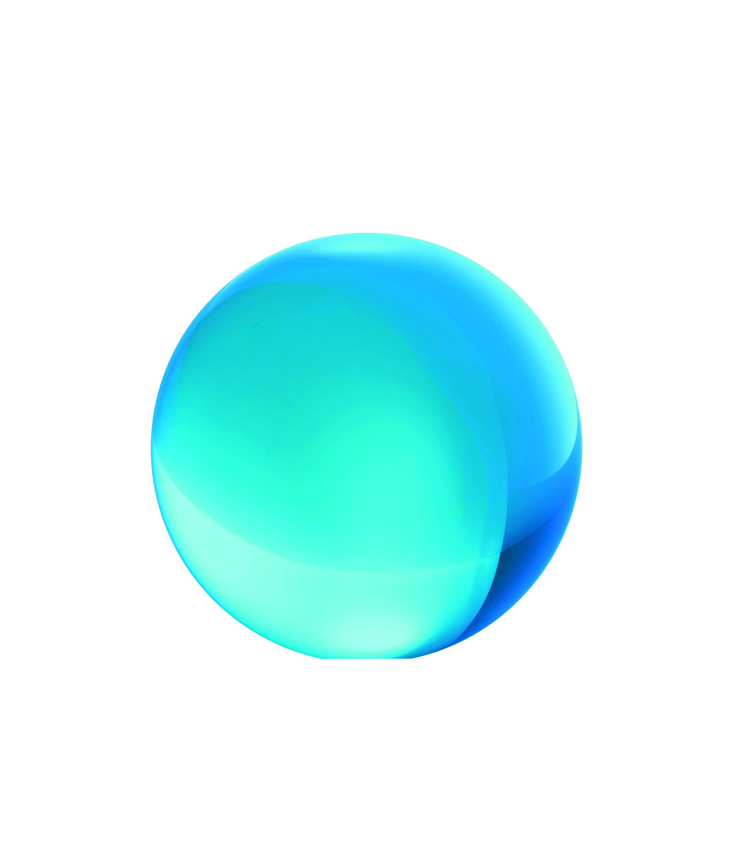 Iittala glaskugle 5cm elektrisk bl&aring;