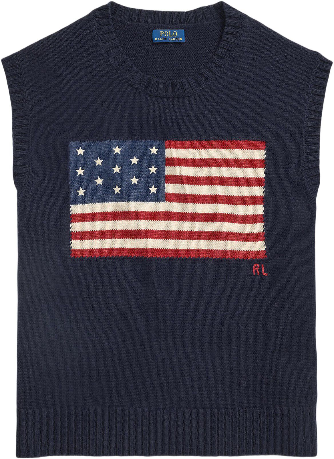 Big Fit Flag Sweater Vest
