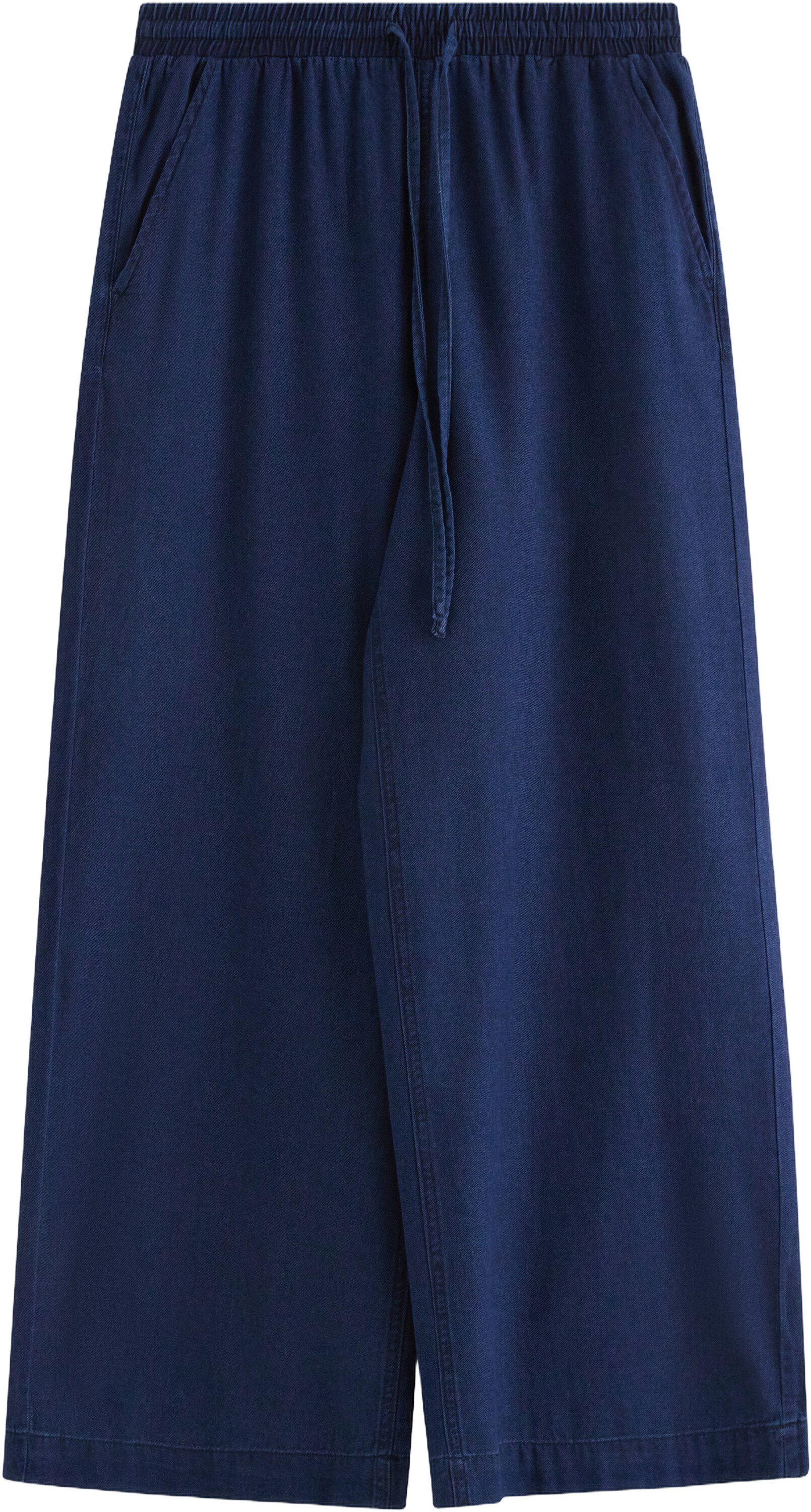 Wide-leg trousers with a elastic wa