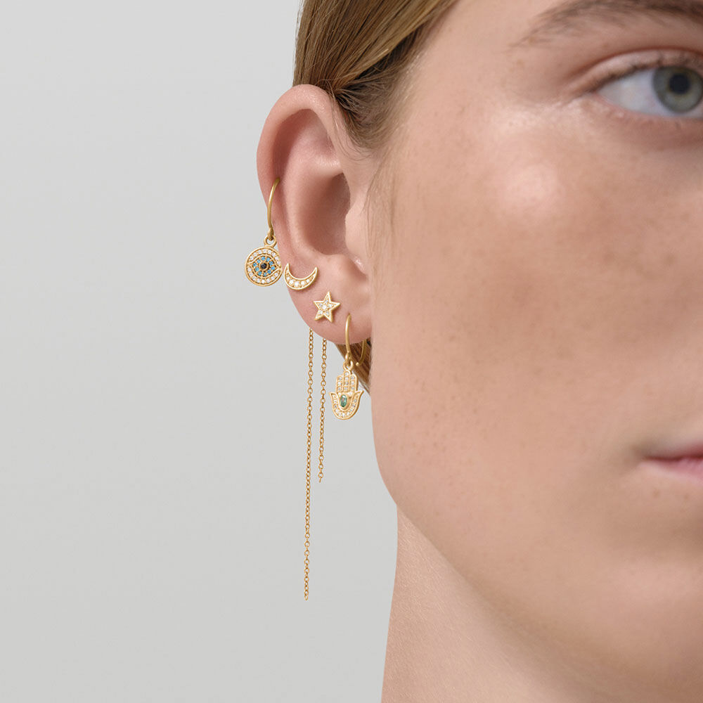 Moon Balance Earring - Gold