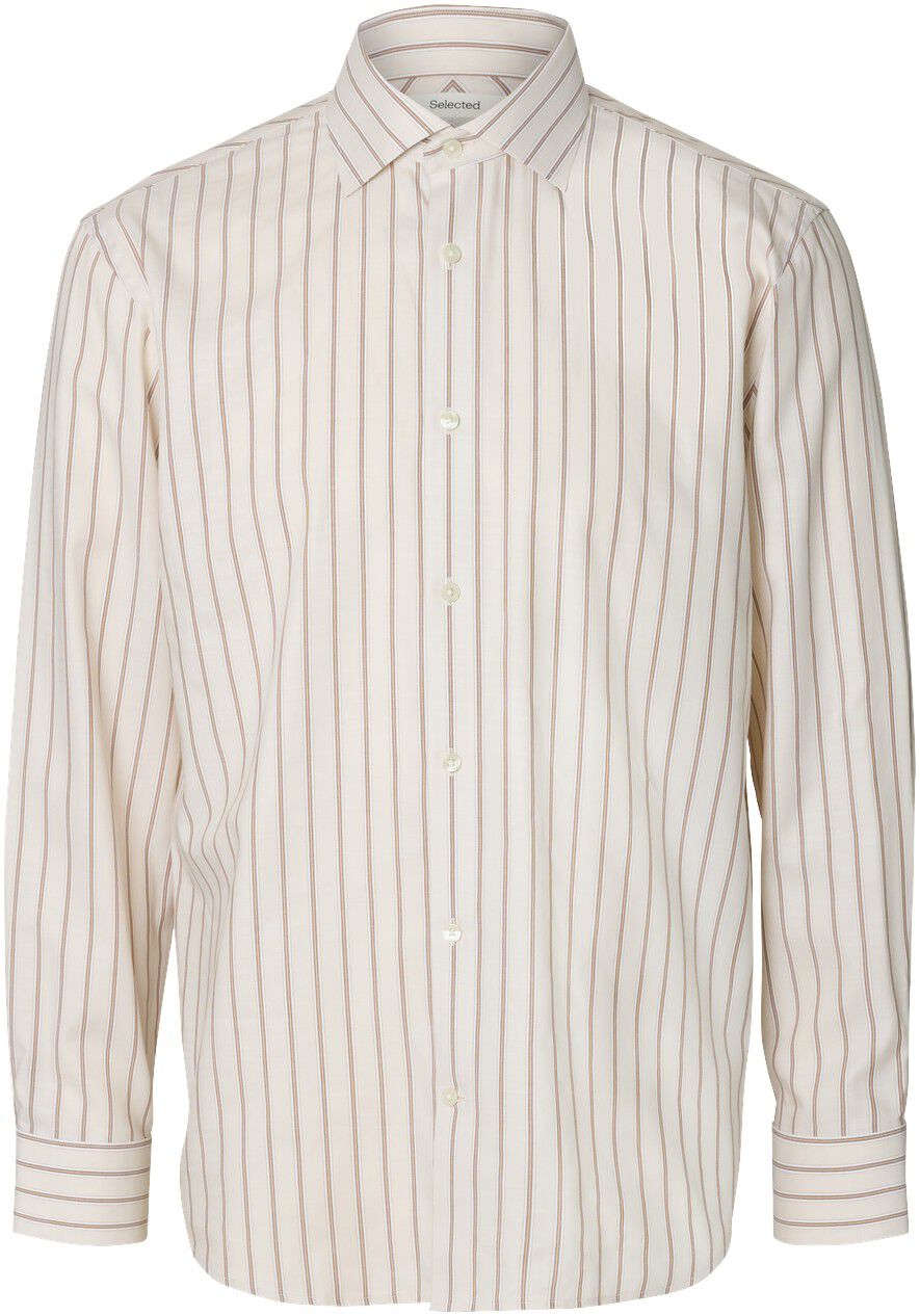 Slmregfinn Stripe Tex Hb Ls Shirt Spread