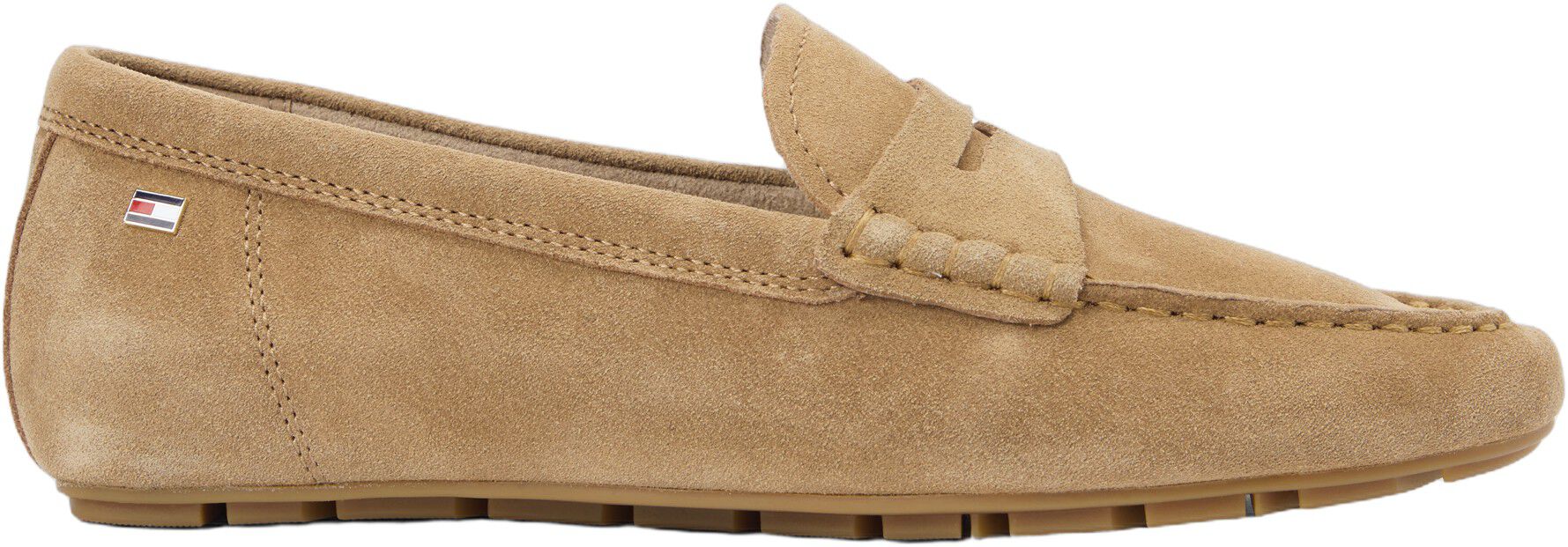 Suede Enamel Flag Driver Shoes