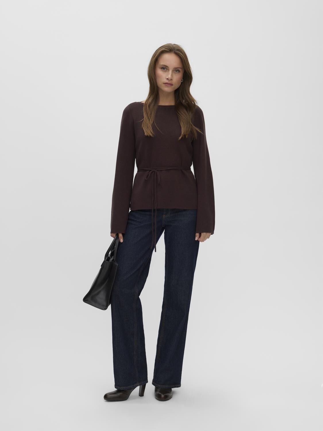 Awhanna Ls Boatneck Knit Top