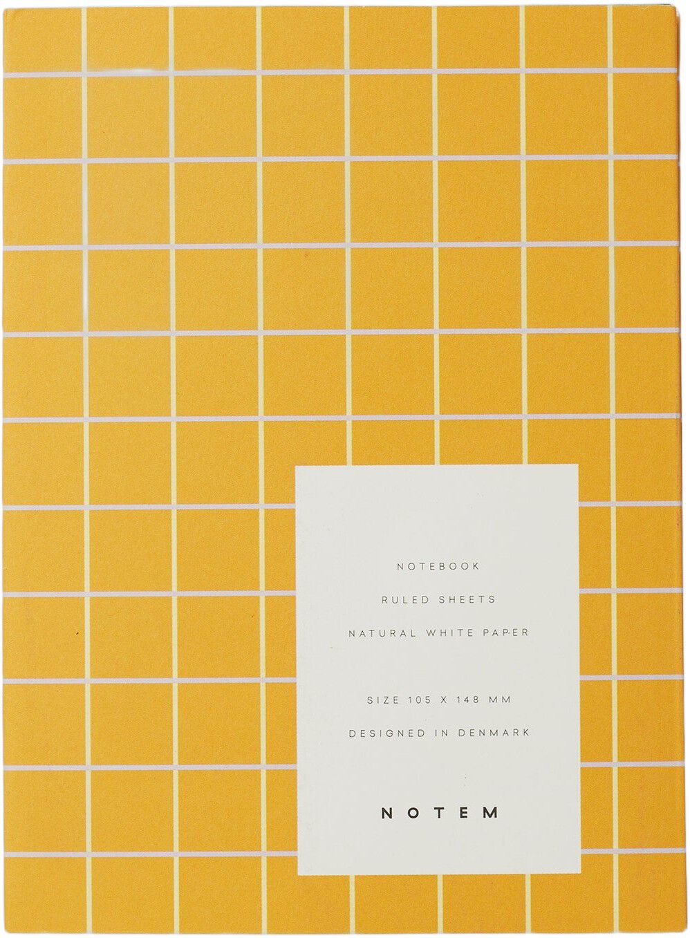 UMA Flat Lay Notebook - Small, Ochre check